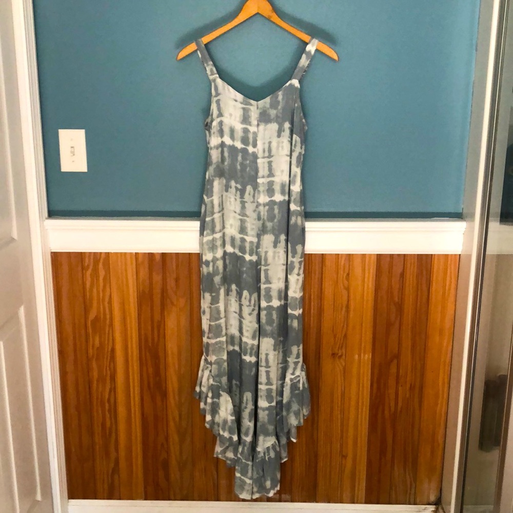 Tie dye light and flowy romper .